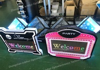 Caja de mensajes personalizada, tablero de letras, barra LED, tablero de mensajes acrílico, luz led, proveedor de fiestas, presentador de botellas de club nocturno vip