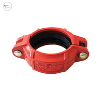 Raccord flexible en fonte ductile durable pour système de lutte contre l'incendie, connexion rainurée FM pour surface de peinture, arbre métallique