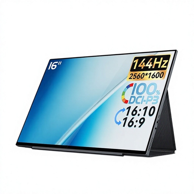 SIBOLAN Portable 15.6-Inch 4K Touch OLED Display with 144Hz Refresh Rate New 144Hz Monitor for Business 3-Year Warranty