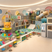 Harga Pabrik Peralatan Bermain Anak Indoor Naughty Castle Komersial Dengan Kolam Bola Laut