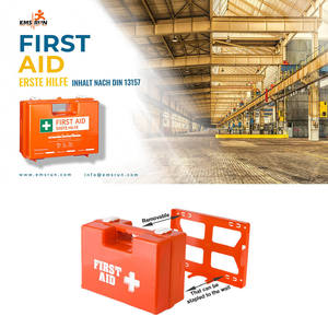 Botiquín <span class=keywords><strong>de</strong></span> Primeros Auxilios Médico Personalizado Emsrun para Montar en la <span class=keywords><strong>Pared</strong></span> con Suministros, Caja <span class=keywords><strong>de</strong></span> Primeros Auxilios <span class=keywords><strong>de</strong></span> Plástico DIN 13157 - Product Image 3