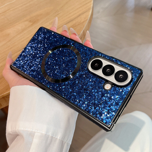 Étui <span class=keywords><strong>de</strong></span> téléphone luxueux avec paillettes brillantes pour <span class=keywords><strong>Samsung</strong></span> Z Fold 8 Ultra, charge magnétique sans fil, coque <span class=keywords><strong>de</strong></span> protection pour téléphone Z Fold 8 7 6 5 - Product Image 3