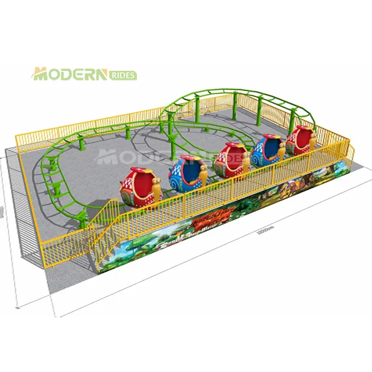 Diskon roller coaster mini Snail cincin ganda wahana taman hiburan keluarga wisata anak-anak