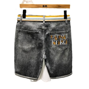 Truen 2023 nouveau arrivé été jeunesse décontracté Shorts ceinture Style tout match Denim pantalon hommes court pantalons décontractés vêtements - Product Image 4