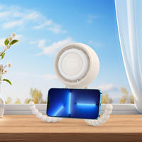 Ventilateur portable pour poussette, avec clip et trépied, 4000 mAh, ventilateur flexible de type pieuvre pour extérieur, rechargeable USB, pour poussette et landau