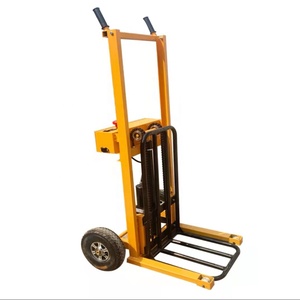 उच्च गुणवत्ता सामग्री हैंडलिंग उपकरण 200kg दो पहिया इलेक्ट्रिक संचालित ट्राली - Product Image 2