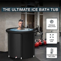 Baignoire à glace portable gonflable isolée avec interface de refroidissement pour usage domestique et en salle de sport – Vente en gros
