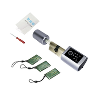 Cerradura Inteligente de Cilindro Ttlock con Desbloqueo por Huella Dactilar, Código de Tarjeta, Aplicación, Longitud Ajustable, Resistente al Agua IP65