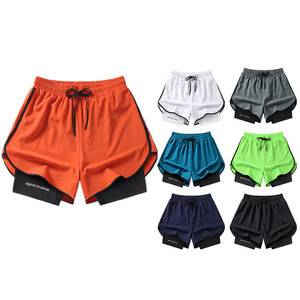 Pantalones Cortos Deportivos para Hombre, de Secado Rápido, Holgados, de 3 Puntos, Anti-Reflejantes, de Doble Capa, para Maratón, Atletismo, Deportes Casuales - Product Image 1