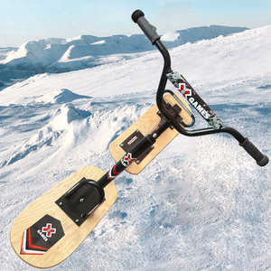 Ventes directes d'usine Traîneau de ski acrobatique <span class=keywords><strong>en</strong></span> fer et <span class=keywords><strong>en</strong></span> <span class=keywords><strong>bois</strong></span> épaissi de haute qualité pour adultes Traîneaux de vélo de course de neige et tubes de neige - Product Image 2