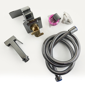 European Zinc Alloy Square Concealed Shower Spray Gun Hot and Cold Set for Bathroom and Hotel Cross-Border <strong>Shattaf</strong> - Product Image 6