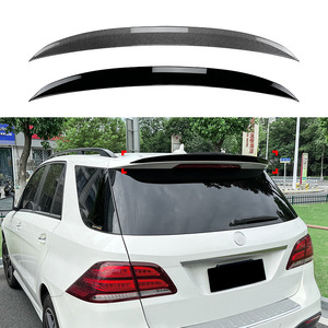 Mercedes-Benz Rear Spoiler Piano <b>Black</b> Carbon Fiber Texture ABS Ducktail <b>Trunk</b> Lip 2012-2018 W166 ML-Class GLE-Class - Product Image 1