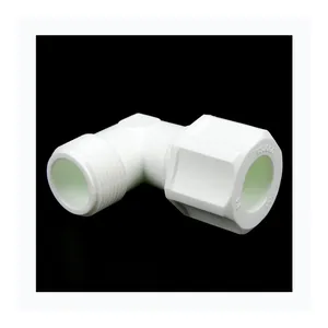 Customized PP 90 Degree Male Deg Elbow Plastic Joint PP Male Elbows Compression Fittings Pipe Joint Elbow