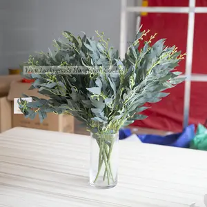 LLV201 सिमुलेशन फूल शादी घर आंतरिक सजावट प्लास्टिक के फूल थोक 3 हथियार फांसी पाला घास