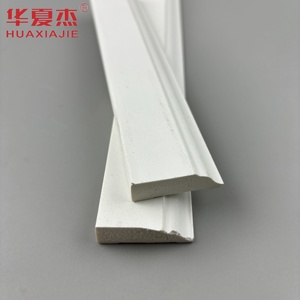 Moderno 12ft Blanco Pequeño PVC Zócalo A prueba de humedad <span class=keywords><strong>Colonial</strong></span> Stop Diseño de vinilo contemporáneo - Product Image 5