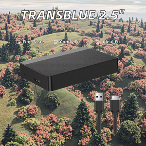 Boîtier de disque dur externe TRANSBLUE 2,5 pouces 2-en-1 USB3.0 SATA 5 Gbps avec fonction RAID - Product Image 2