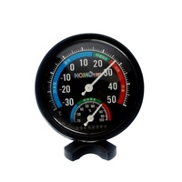 Termometer dan Higrometer Mekanik Bulat Berkualitas Baik NOMOYPET untuk Terarium Reptil