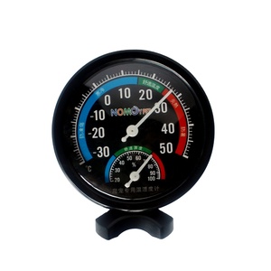 NOMOYPET Good Quality Round Mechanical Thermometer and Hygrometer <strong>for</strong> Reptile Terrarium - Product Image 2