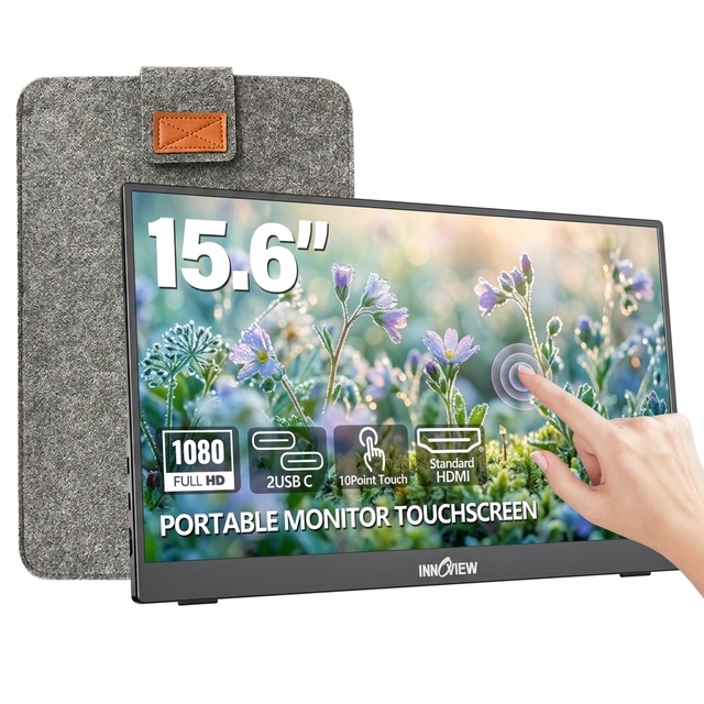 15.6 Inch LCD USB Type C 1080P Display Gaming Monitor Full HD IPS Panel Portable Monitor With Touch Screen