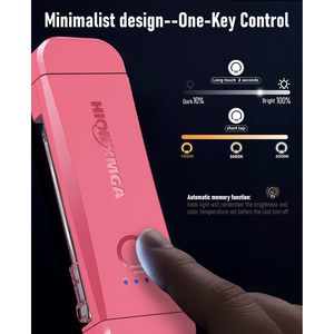 HIONXMGA Clip On Book Light Touch Control Rechargeable <b>LED</b> Reading Lamp For <b>Bed</b> And Books With 3 Amber Colors - Product Image 2