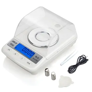 100g/50g 0.001g LCD Digital Jewelry Scales Accuracy Diamond Laboratory Weight Balance Medicinal Electronic Scale with USB cable