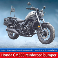 Barres de protection anti-chute pour moto, pare-chocs, protection moteur, appuie-tête pliables en acier carbone noir, neufs pour Wuyang CM300