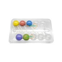 Vente en gros 10 cavités pour gâteau Pop Plastique PET Blister Plateau Sucette Bonbons Clair Affichage Emballage Conteneur Boîte