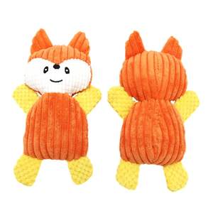 Üretici Yüksek Kaliteli Evcil Hayvan Sevimli Peluş Hayvan Tilki Kırılmaz Çok Renkli Oyuncaklar İçinde Ses Çıkaran Köpek Oyuncakları - Product Image 2