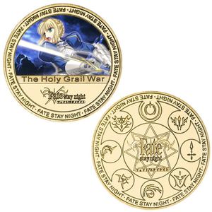 Moneda Conmemorativa de la Guerra del Santo Grial de Fate, Moneda de Hierro Fundido del Anime Fate/Stay Night, Artículo Coleccionable - Product Image 1