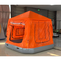 Camping en plein air Pvc Shoal Family Camping Water Radeau Tente Eau Gonflable Bateau Tente Gonflable Flottant Tente