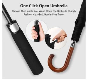 Custom Open 30/32/34 Inch Large Oversize Vented Canopy Waterproof <b>Windproof</b> Stick Golf <b>Umbrella</b> - Product Image 2