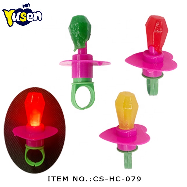 Оптовая продажа, популярные леденцы, конфеты, индивидуальная упаковка, светящиеся бриллиантовые кольца в форме жестких леденцов