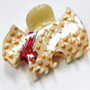 Adorabile fermaglio per capelli a forma di cuore con design a cucciolo di West Highland White Terrier, 7 cm, per ragazze - Product Image 6