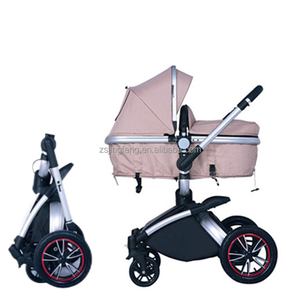 Cochecito de bebé de lujo con asiento elevado 3 en 1, sistema de viaje con silla de <span class=keywords><strong>coche</strong></span> para bebé - Product Image 3