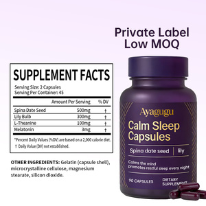 Cápsulas de L-Teanina de 100 mg, Fórmula OEM, Cápsulas de Melatonina para Favorecer el Sueño, para Marcas de Suplementos para la Salud - Product Image 2