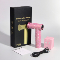 Outils électroniques de pédicure de poche de lime de pied de 60W avec dissolvant de callosités de pied de diamant et d'alliage d'aluminium pour les utilisateurs de salon et à la maison