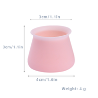 Vente en gros de protège-pieds ronds en silicone durables anti-rayures Art Déco pour chaises, tables et meubles