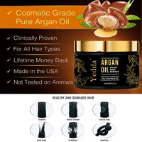 Masker rambut minyak Argan 300G, untuk rambut keriting rusak melembabkan mengembalikan Logo jenis krim
