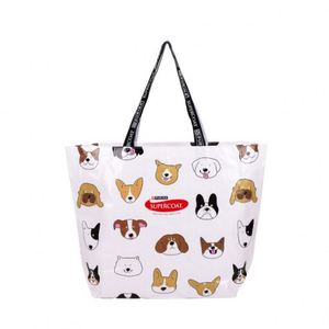 2025 Hot Selling Stylish Blue Technology Style Coated Woven Bag <b>Large</b> Capacity Laminated PP Woven Exhibition Tote Bag - Product Image 4