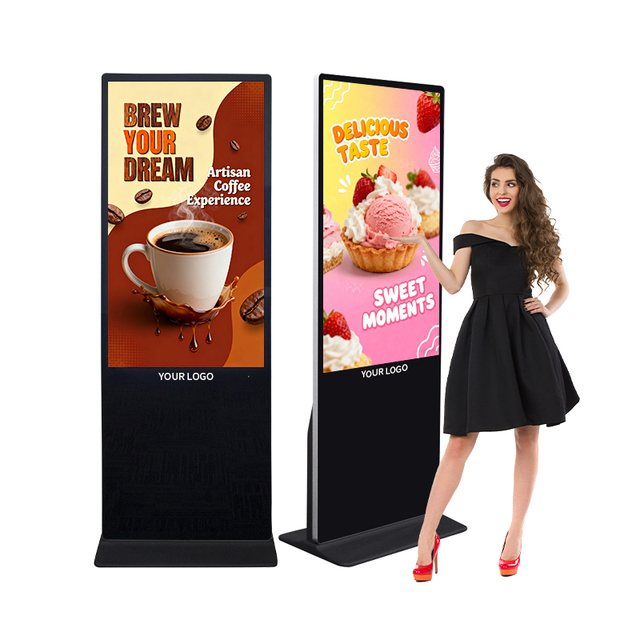 32 43 49 50 55 65 75 85 98 Inch 4K LCD Touch Screen Floor Standing Custom Media Player Digital Signage Display for Advertising
