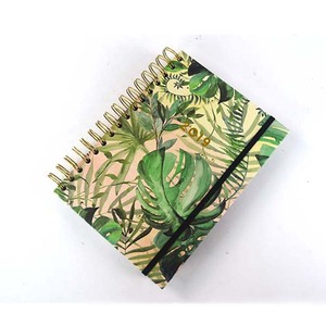 Planificador español de Flora hoja de sello de tapa dura espiral semanal planificador diario <span class=keywords><strong>agenda</strong></span> con pestañas divisoras - Product Image 1