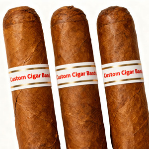Étiquettes de cigares de luxe Magnm-50, anneaux de cigares en relief avec feuille d'or, anneaux de cigares en stock pour l'emballage des cigares - Product Image 6