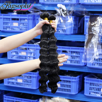 Cheveux vierges de qualité 12A, vague profonde lâche, extensions de cheveux, 100% cheveux humains, cuticules alignées, 1 paquet de donneur