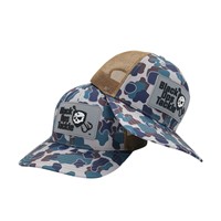 Casquette Snapback 6 Panneaux en Maille Camouflage Chasse Richardson112 – Chapeau de Baseball Tendance Décontracté 100% Coton Respirant Imperméable