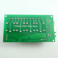 CE039 Carte relais 4 canaux RS232 12V CC avec contrôle à distance USB UART DB9 pour maison intelligente, porte de garage, alarme de voiture, moteur agricole