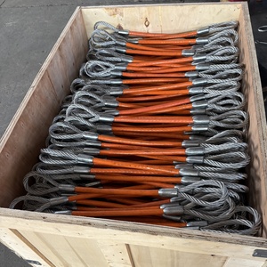 Fune in Acciaio Zincato Morbido con Occhielli, Terminali a Pressione per Sollevamento Sicuro per Uso Minerario e <span class=keywords><strong>Marino</strong></span> - Product Image 4