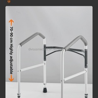 Barre d'appui pliable robuste pour lit d'appoint pour personnes âgées, réglable en hauteur, pour toilettes
