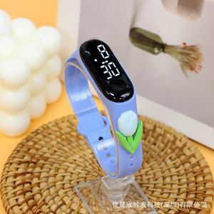 <span class=keywords><strong>Montre</strong></span> <span class=keywords><strong>bracelet</strong></span> numérique LED étanche pour enfants, avec logo personnalisé, motif dessin animé, pour garçons et filles, motif animal - Product Image 6