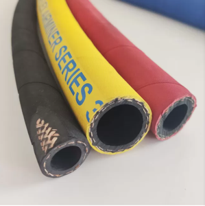 Rouge Jaune Noir 50 Ft. Jackhammer 19mm en caoutchouc 3/4 enrouleur de tuyau d'air pour le marché américain - Product Image 4