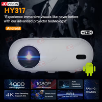 Jcvision Portable Smart Android 11 Projecteur LCD Full HD 1080p & 4K Mini Projecteur d'écran vidéo à domicile